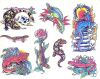 colored dragon tats pic designs